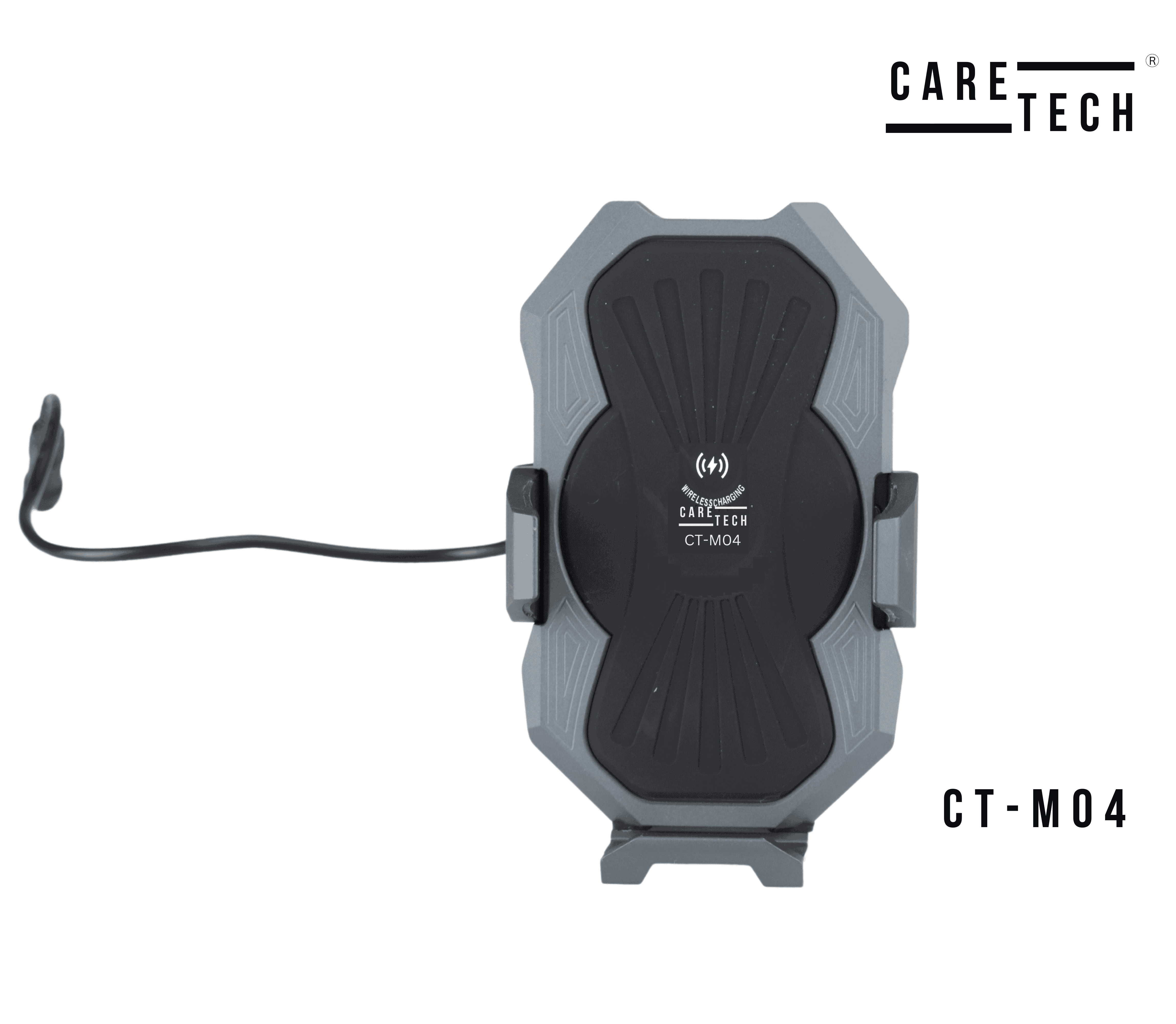 CARETECH CT-M04 15W ŞARJLI METAL MOTOSİKLET TELEFON TUTUCU